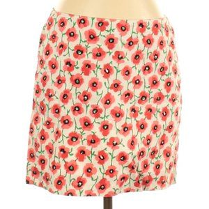 SOLDJ.Crew Casual Skirt  Red Green Ivory Floral Mini